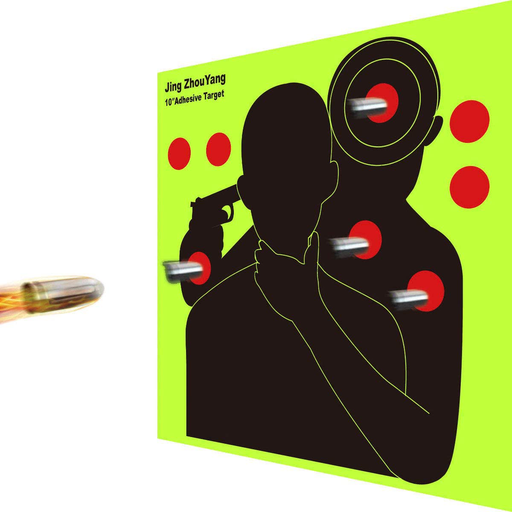 Jingzhouyang Reusable Adhesive Shooting Targets Bulk Value Pack, 10 X 10 Inch Splatter Target Stickers for Indoor and Outdoor Ranges, Fluorescent Yellow Hit Markers 20Pcs Sporting Goods > Outdoor Recreation > Hunting & Shooting > Shooting & Range Accessories JingZhouYang   