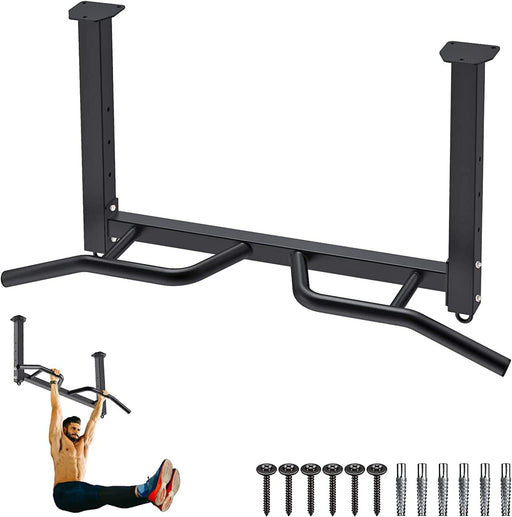 Kipika Heavy Duty Ceiling Mounted Pull up Bar, Highly Adjustable, Multifunctional Chin up Bar, Body Workout Home Gym System Trainer Crossfit Training, Punching Bag Hanger, Resistance Bands Training Sporting Goods > Exercise & Fitness > Suspension Trainers Kipika Ceiling Mounted Pull Up Bar  
